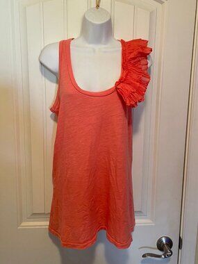 Elizabeth and James Ruffly Sleeveless Top Sleeveless SZ XS